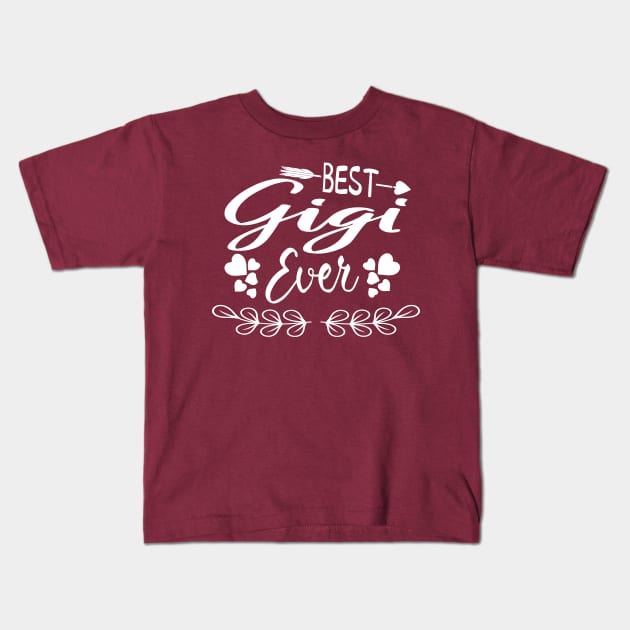 Best Gigi Ever Gift Kids T-Shirt by MoodPalace